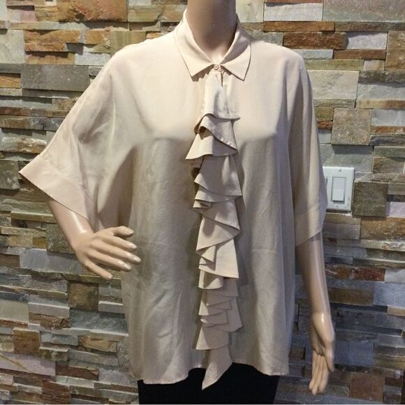 ANNE FONTAINE Silk Blouse with a jabot - Picture 1 of 11